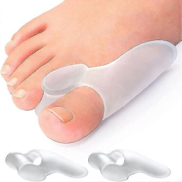 Bunion Dämpande Kuddar, 10-pack Bunion Korrigeringskuddar med Separator för Fotvärk, Förhårdnader, Liktornar