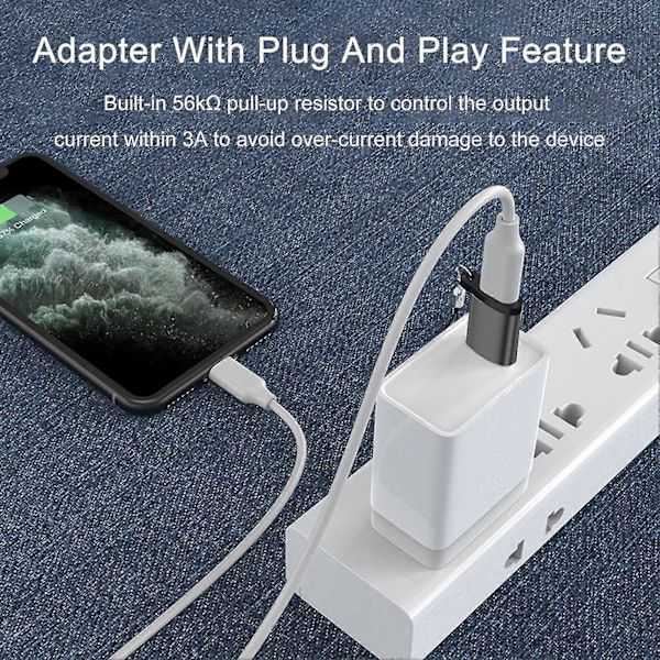 Universaali USB-sovitin Supernopea datan synkronointi Pikalataus Häiriönesto Laaja yhteensopiva TYPE-C - USB-muunnin Toimistotarvikkeet