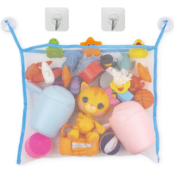 Baby Badelegetøjs Organizer, (45cm*35cm) Badekar Legetøjs Opbevaringspose, Me