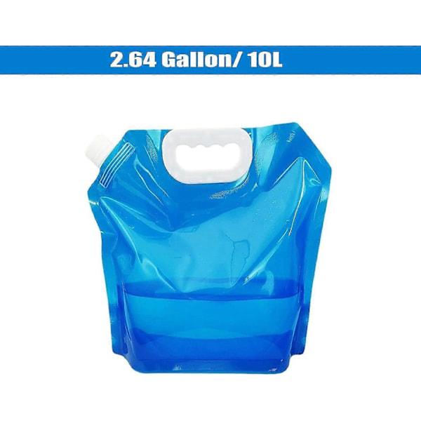 3 stk. Udendørs Foldbar Vandpose, Vandpose Foldbar Dunk Foldbar, Bil Vandbeholder til Sport Camping Vandring Picnic BBQ