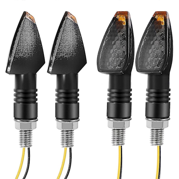 4 stk Motorsykkel Blinklys Flytende Blinklys 14 LED 12V Motorsykkel LED Indikator Blinke