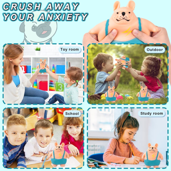 15cm Lightning Lightning Puppy Squeeze Toys, Cartoon Puppy Squeez