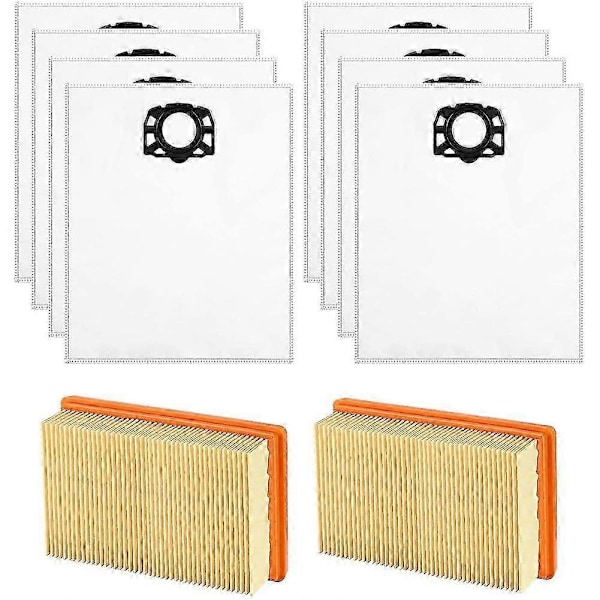 Korvaavat pölypussit Krcher MV4/MV5/MV6/WD4/WD5/WD6 -imureille - 10 kpl märkä-/kuivaimuriin