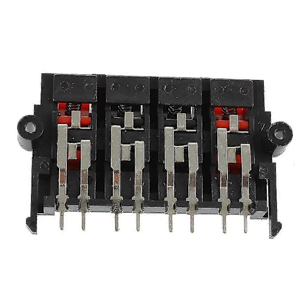 2 st 64x40x20mm 8 Positioner Tryck-in Jack Fjäderbelastade Högtalarterminaler