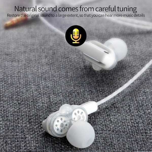 X3 Langalliset nappikuulokkeet High Fidelity HD-yhteensopiva puhelu Yleiskäyttöinen 3,5 mm subwoofer Pelimusiikki Kuulokkeet mikrofonilla kuntoiluun