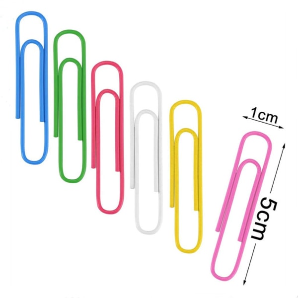 /#/300 stk. store papirclips, 2 tommer farvede metal papirclips Pape/#/