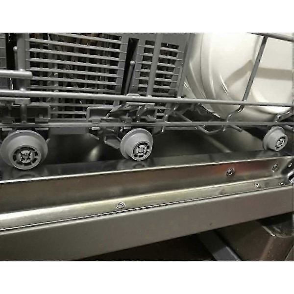 Set med 4 diskmaskinhjul för nedre korg, diskmaskinskorgshjul, diskmaskinhjul för Siemens, Bosch 165314