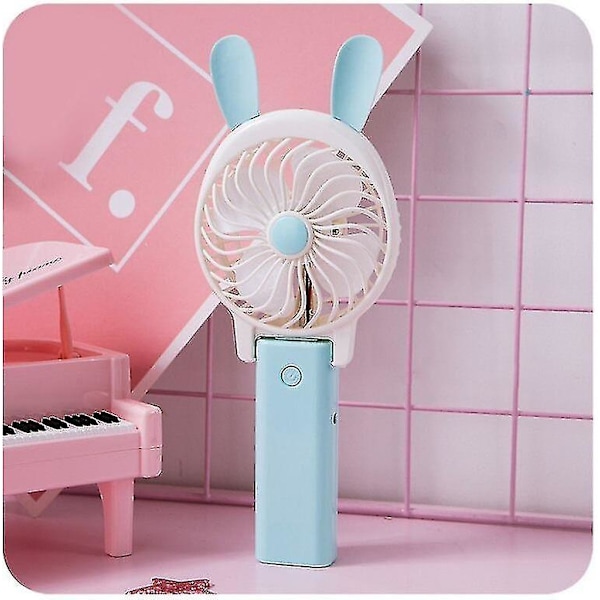 Opladning Mini Tegneserie Håndholdt Lille Ventilator Usb Ventilator Foldbar Studenter Ventilator Rejse Bærbar Lille Ventilator Jd4