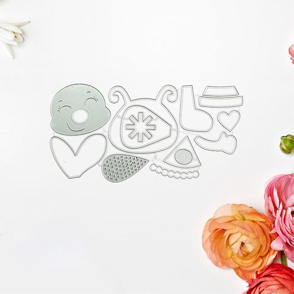Julbi Metall Stansar Scrapbooking Schablon Stansar Kort Prägling Diy