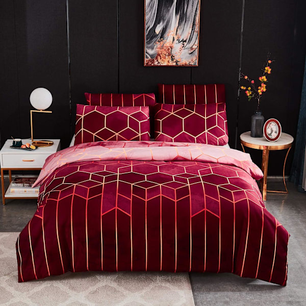 #Täcke Set 135x200cm med 1x Kuddfodral 50x70cm Unik Mode 3D#