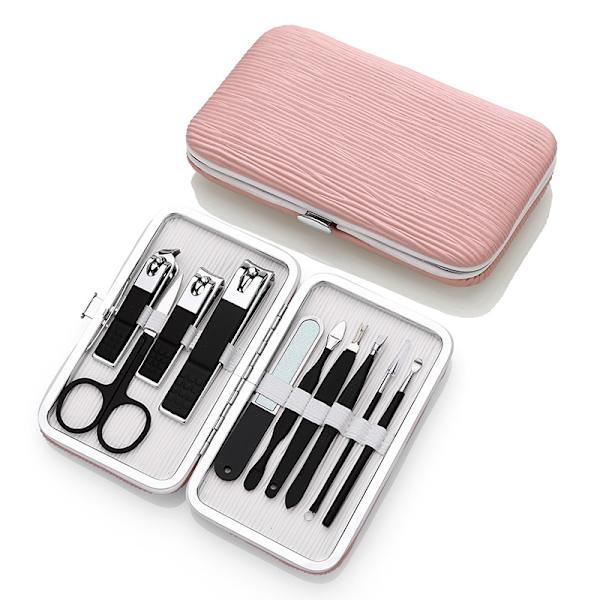 18 Professionella Nagelkonstverktyg Set rosa