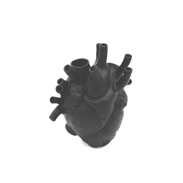 Creative Resin Heart Vase 16cm Anatomical Heart Vase til Des
