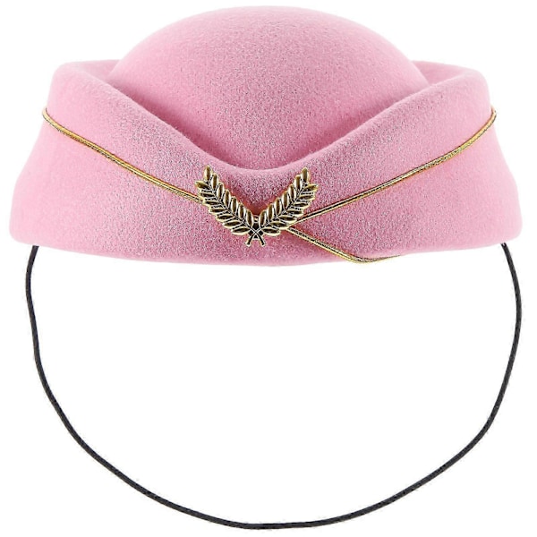 Stewardesse Hat Flyvertinde Kostume Dekor Fly Hostesse Hat Cosplay Uniform Hat