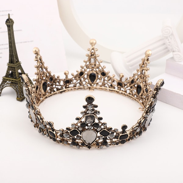 #Sort rhinestone krone#
