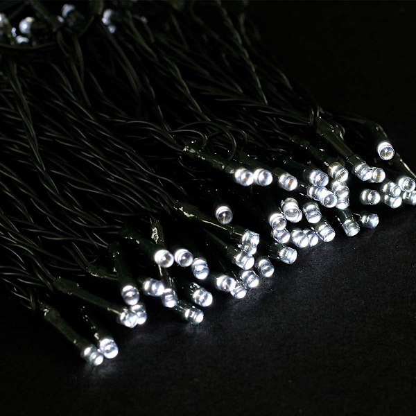 *22M Solcelle-lyskjede 200 LED 8 lysshow Ideell for fester,*
