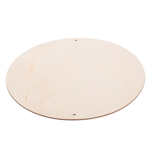 1 st Rund Träskiva Obehandlad Plank Rund Träskiva DIY Lera Träskiva