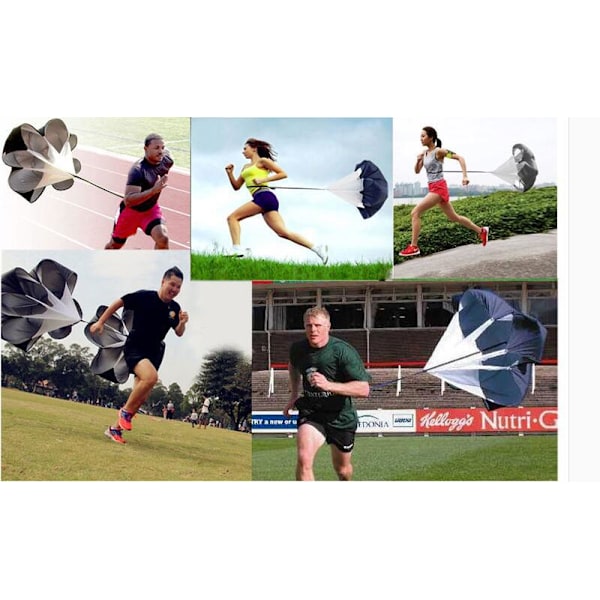 #Motståndsparashut Hastighetsparashut Löpningsparashut för Uthållighetsträning Styrketräning Övning Styrka Acceleration Fotboll#