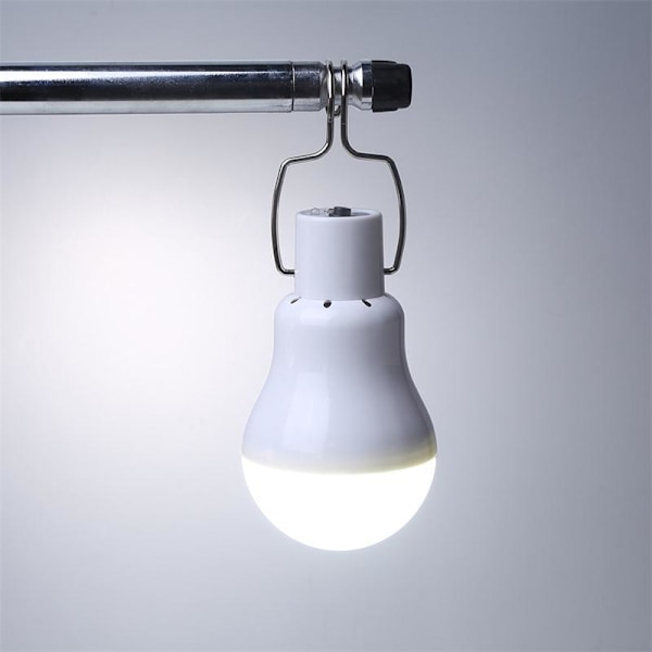 *Bærbar solcellelyspære 150LM1600mA LED solcellelampe campinglampe til kæledyrshus nødsituation terrassehave*