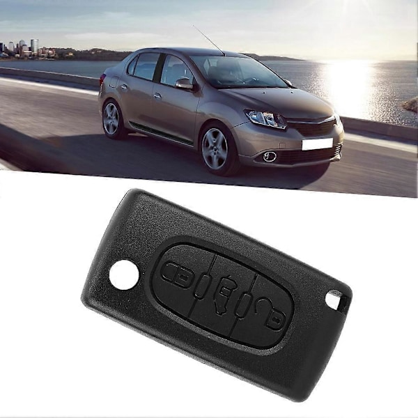 3-knapps bilfjärrkontroll Flip Nyckel Fodral Blad Skydd Skal Passar Citroen DISPATCH Fiat Scudo