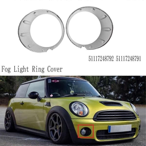 51117248792 Høyre Frontfanger Tåkelys Ring Deksel for MINI R56 2009-2013 Tåkelysramme