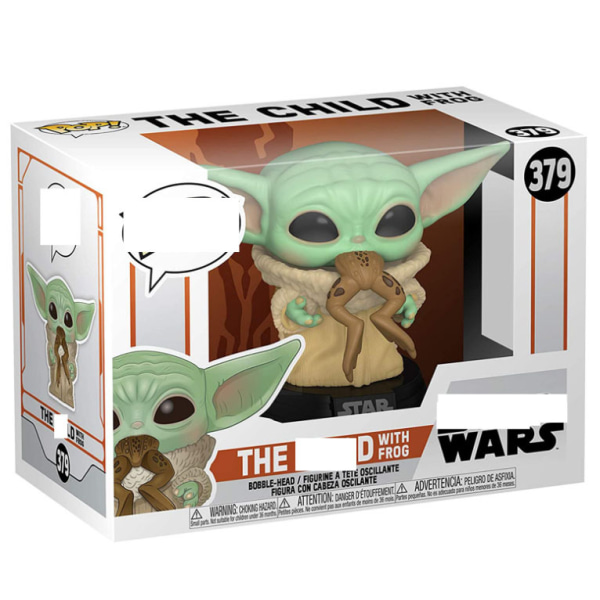 Funko Pop Star Wars Baby Yoda Holding Bowl Eat Frog & Take Neckla