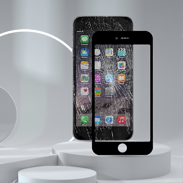 Pekskärm Enkel Montering LOCA Lim Verktyg Härdat Glas Front Glasskärm Reparationskit Reservdelar för iPhone 6/6S/6 Plus/6S Plus/7/7 Plus/8/8 Plus
