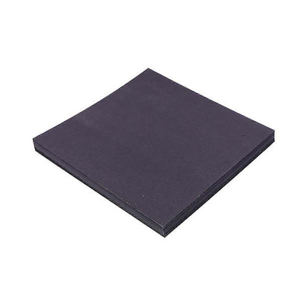 100 st Svarta Origami Papper Fyrkantigt Vikpapper DIY Hantverkspapper för Papperstranor Pappersklipp