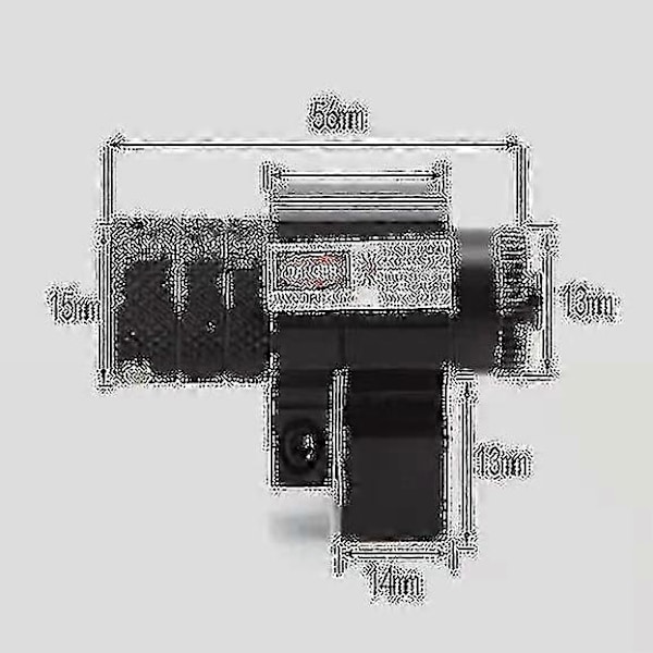 Justerbar Mini Infrarød Laser Lommelygte - Høj Transmittans Linse - Rødt Lys - Lærer Pen Instrument