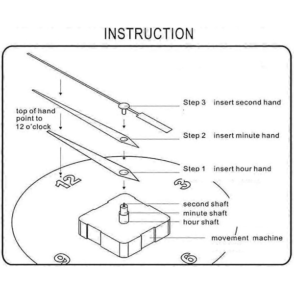 Ur Værk Quartz Mekanisme Ur Viser Mekanisme Væg Ur Store Viser DIY Væg Ur Udskiftningsmekanisme