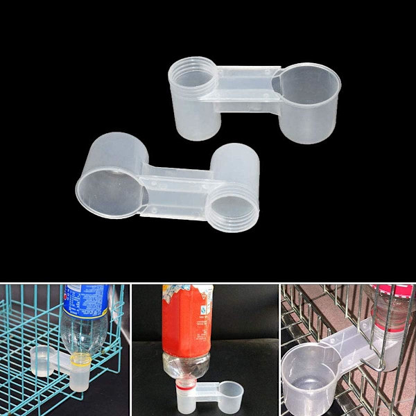 Vannbeholder, 20 stk Plast Hønsebur Skål Kylling Soda Pop Vann B