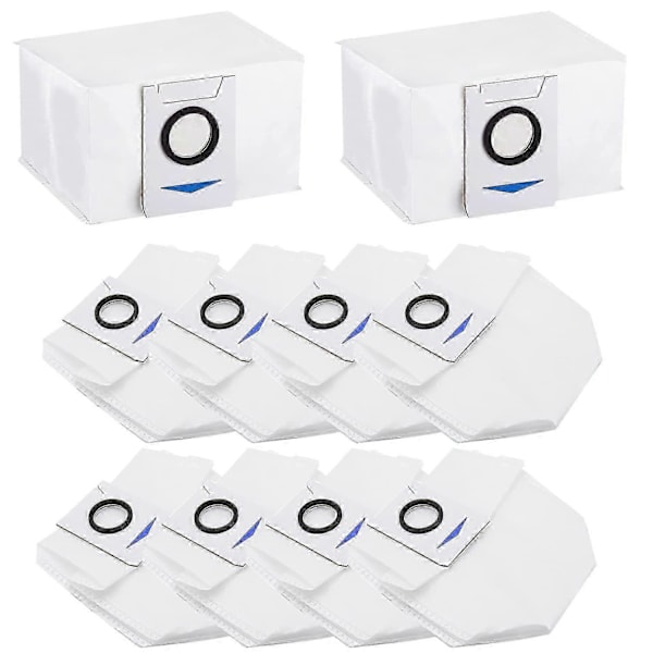 10-pakning støvsugerposer for Ecovacs Deebot X1 Omni sugstasjon for Ecovacs Deebot X1 Omni, reservedeler for