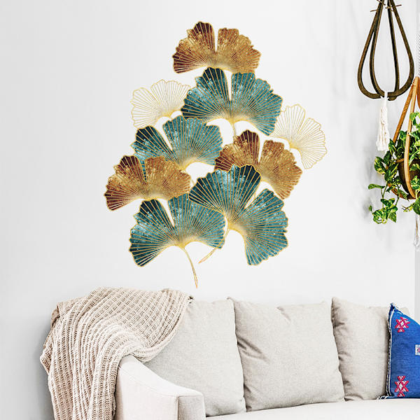 Retro Ginkgo 2-pack (30*90CM) Gräs Väggdekal Dekal I Dec