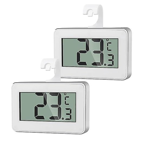 Mini Digitalt Termometer, Frysetermometer, Digitalt Kjøleskapstermometer x2