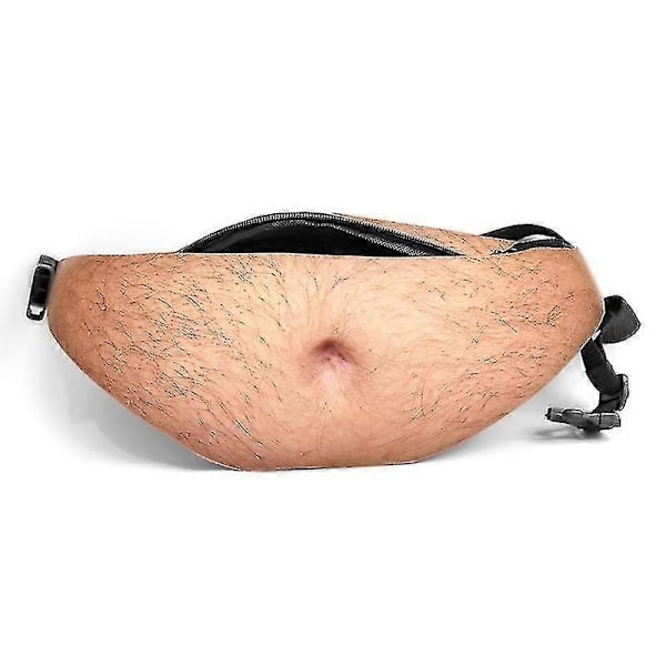 Män Pappa Väska Fake Mage Midjeväska 3d Öl Midjeväska Unisex Magväska
