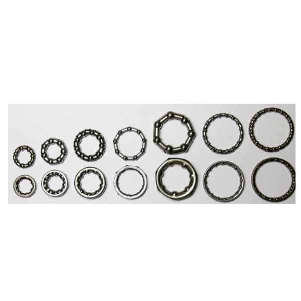 2x Stål Cykel Kugleleje Bur 13mm 20mm 7 Kugler 4.76mm Universal