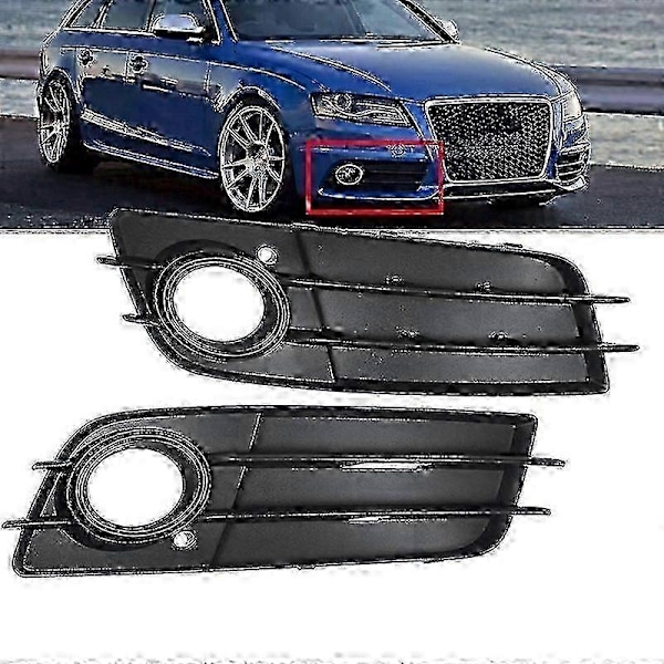 Front Kofanger Tågelygte Gitter Grill Tågelygte Dæksel Til A4 B8 2008-2012 8k0807681c 8k0807682c Højre