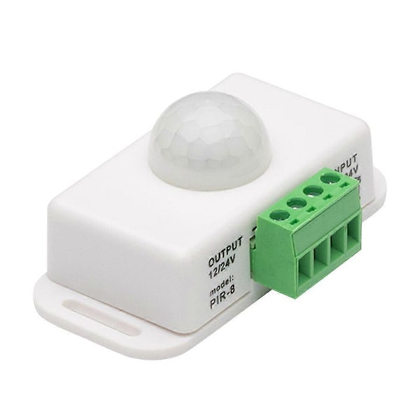 Infrarød Sensor DC 12-24V Bevægelseslyskontakt Timing PIR Controller Lyskontakt