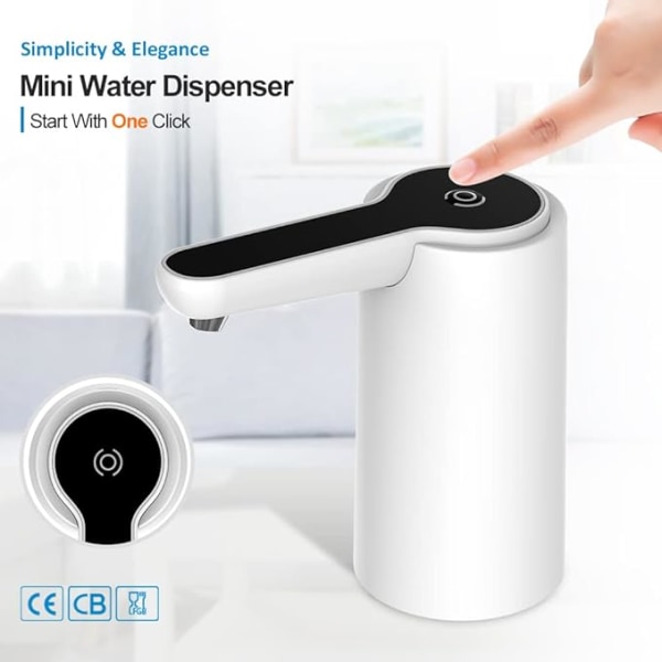 #Smart USB Bottenmatad 5 Gallons Flaska Vattenrenare Dricksvatten Kallt Automatisk Fristående Bärbar Vatten Dispenser Pump#