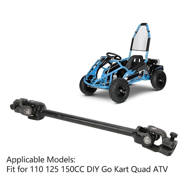 380mm Ohjausakseli Vahva Kiillotettu Hiljainen Helppo Hallinta Sopii 110 125 150CC DIY Go Kart Quad ATV