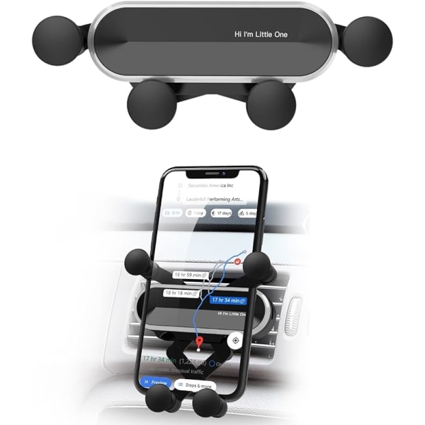 # Universal biltelefonhållare med 360° rotationsventilation Bil smartphonehållare för Samsung S20 / S10 Huawei Oneplus Andra smartphones och GPS#