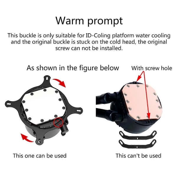 LGA1700 Monteringssæt til IDCOOLING CPU Vandkøler (PINKFLOW, AURAFLOW)