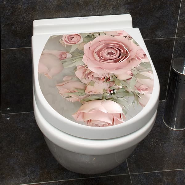 #Blommetoilettsticker, 35x40cm#