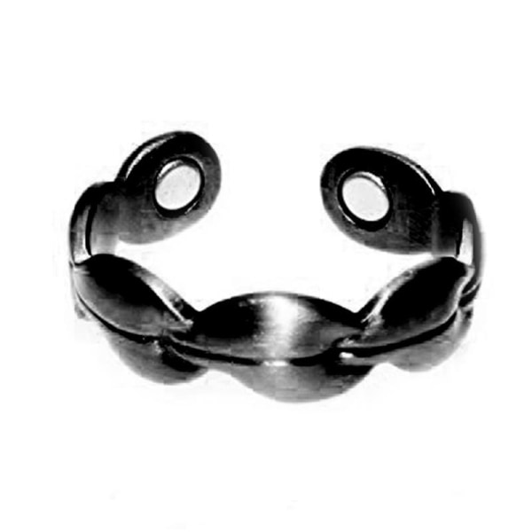 1 st Magnetiskt Kopparring Kvinnor/Män Justerbar Hälsosam (Svart)