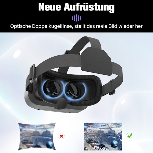 #3D VR-briller (justerbar pupilafstand) augmented reality briller#