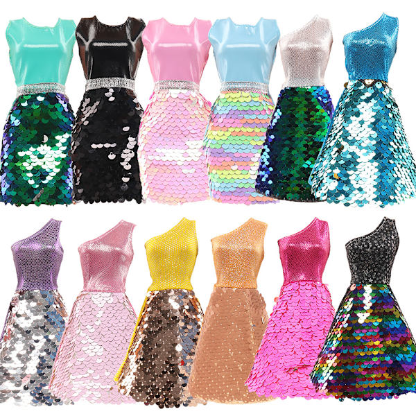 Barbie-muotiasu, 12 osaa, 12 nukkenuustarvetta, sopii