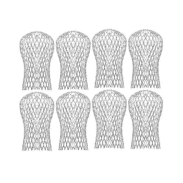 8 stk. takrenner nedløpsrør beskyttelse, nedløpsrør filter mesh, takrenne nedløpsrør blad skjerm deksler, holder takrenne D