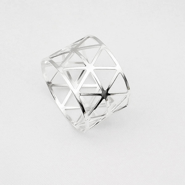 Servietringe og -holdere, 12 stk. Metal Servietring Servietspænde