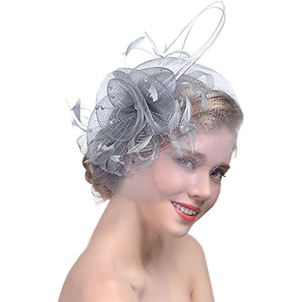 Hårpynt til brudekjole, brudehatt, fascinator, bryllup