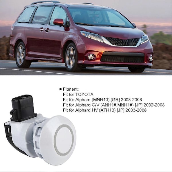 4 st Bil Backsensor PDC Parkeringssensor Ersättning 89341-58022-A1 Passar TOYOTA Alphard