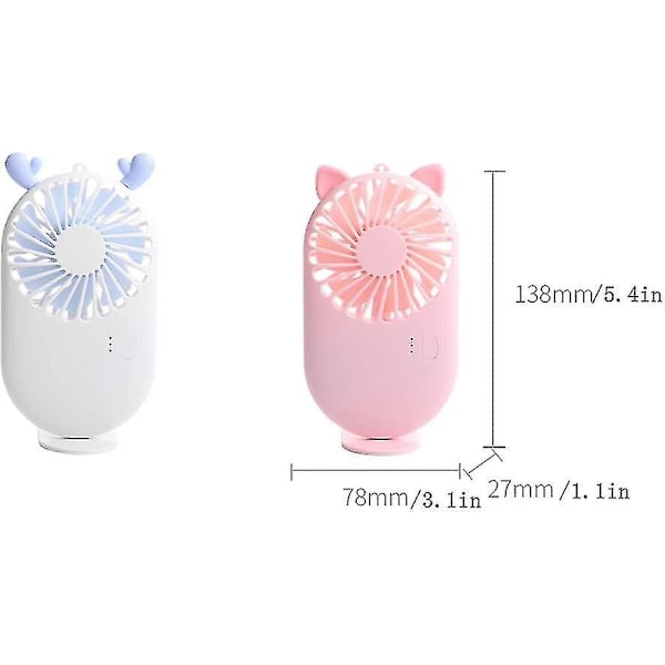 Bärbar Liten USB-Fläkt Uppladdningsbar USB Och Mycket Liten Fickfläkt
